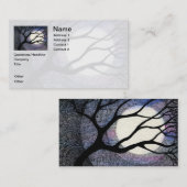 Baum-und Mond-Kreuz ausgebrütet Visitenkarte (Vorne/Hinten)