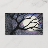 Baum-und Mond-Kreuz ausgebrütet Visitenkarte (Rückseite)