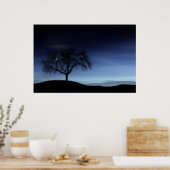 Baum und Mond Poster (Küche)