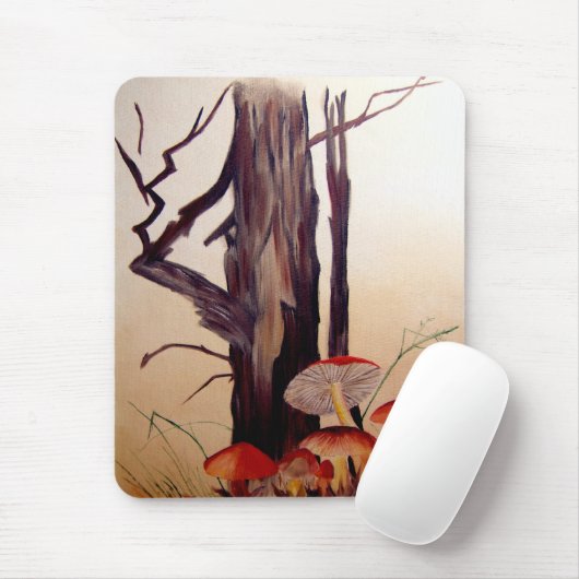 Baum-und Pilz-Mausunterlage Mousepad (Mit Mouse)