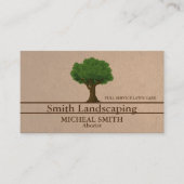 Baum- und Rasenservice Landschaftsgärtnerei Visitenkarte (Vorderseite)