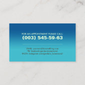 Baum und Schaufel - Farbenfrohe Kunst Visitenkarte (Rückseite)