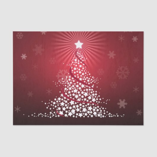 Baum und Schnee 2 Seidenpapier (Vorderseite)