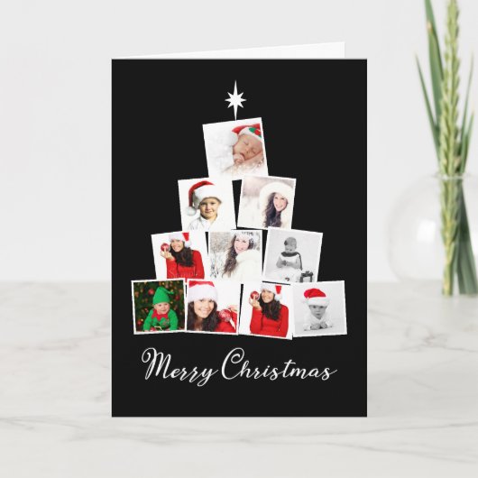 Baum und Stern Personalisiertes Weihnachten (Vorderseite)