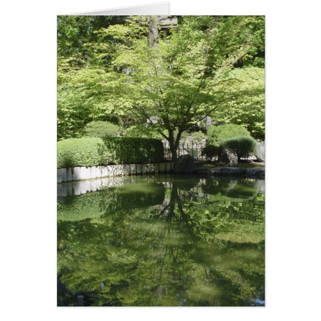 Baum-und Teich-Karte (Vorne)