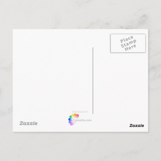 Baum und Teich - Postkarte (Rückseite)