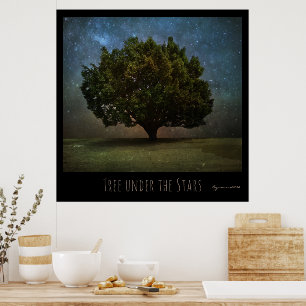 Baum unter den Sternen Poster
