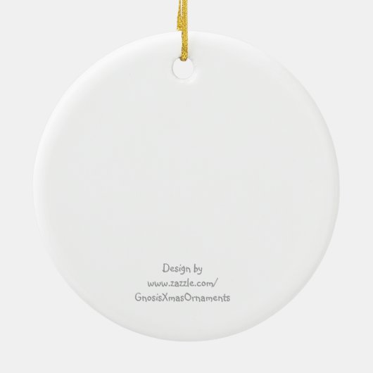 Baum-Verzierung des Babys personalisierte erstes Keramik Ornament (Hinten)