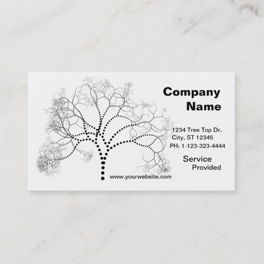 Baum-Visitenkarte Visitenkarte (Vorderseite)