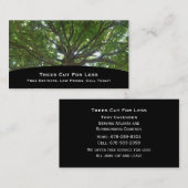 Baum-Visitenkarte Visitenkarte (Vorne/Hinten)