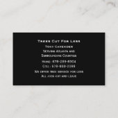 Baum-Visitenkarte Visitenkarte (Rückseite)