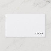 Baum-Visitenkarte Visitenkarte (Rückseite)