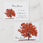 Baum-Visitenkarte Visitenkarte (Vorne/Hinten)