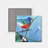 Baum voll mit Vögeln 2012 Magnet (Vorderseite/Rückseite)