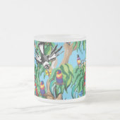 Baum voller australischer Vögel Mattglastasse (Mittel)