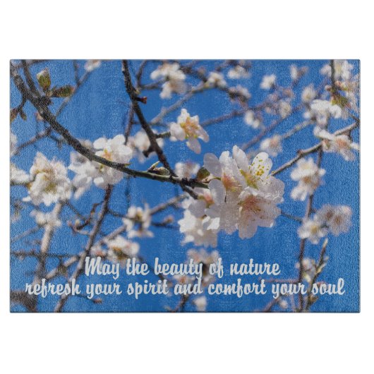 Baum von Blume inspirierend Schneidebrett (Vorderseite)