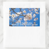 Baum von Blume inspirierende Aufkleber (Tasche)