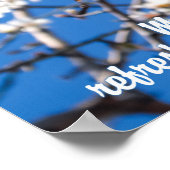 Baum von Blume inspirierendes Poster (Ecke)