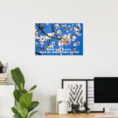 Baum von Blume inspirierendes Poster (Heimbüro)