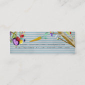 Baum von Gesundheit und Wellness Mini Visitenkarte (Rückseite)