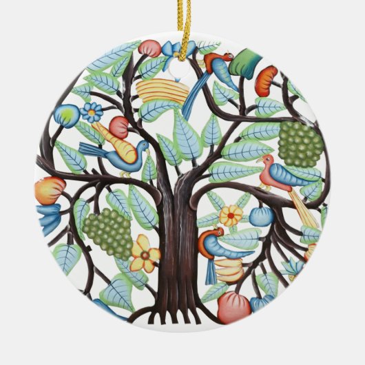 BAUM VON LEBEN Amulett Keramikornament (Vorne)
