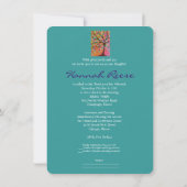 Baum von Leben-Bar-Schläger Mitzvah Einladungen (Rückseite)