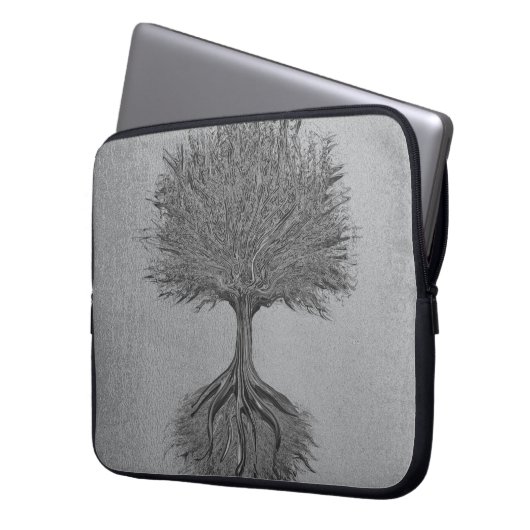 Baum von Leben-Chrom 2 Laptopschutzhülle (Vorderseite Links)
