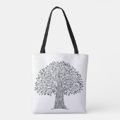 Baum von Leben-Gekritzel 2 Tasche (Rückseite)