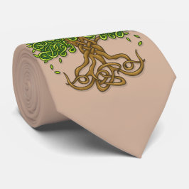 Baum von Leben Krawatte hellbraun