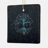 Baum von Leben Marmor und Gold Keramikornament (Links)