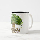 Baum von Leben Version 3 Zweifarbige Tasse (VorderseiteRechts)