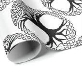 Baum von Leben Yggdrasil Skandinavier wicca Geschenkpapier (Rolleneckpunkt)