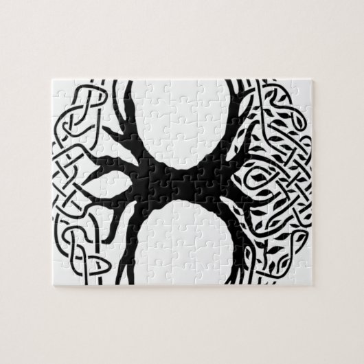 Baum von Leben Yggdrasil Skandinavier wicca Puzzle (Horizontal)