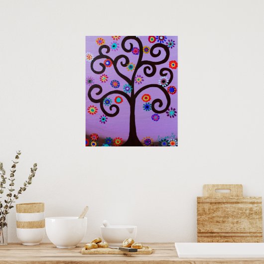 BAUM VON LEBENSBAR BAT MITZVAH POSTER (Küche)