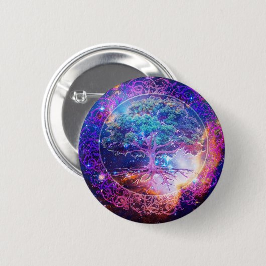 Baum von LebenWellness Button (Vorne & Hinten)