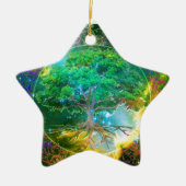 Baum von LebenWellness Keramik Ornament (Vorne)