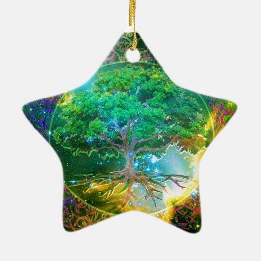 Baum von LebenWellness Keramik Ornament (Hinten)
