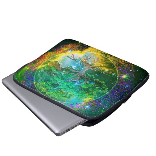 Baum von LebenWellness Laptopschutzhülle (Vorne Knopf)