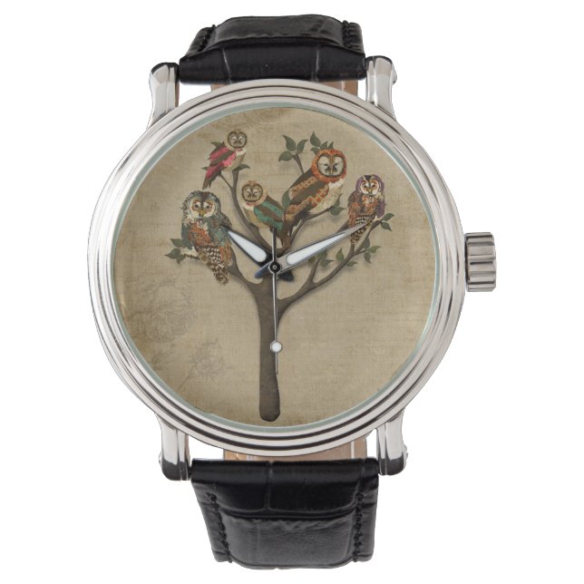 Baum von Owls Watch Armbanduhr (Vorderseite)