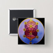 Baum von Sefirot Button (Vorne & Hinten)
