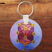 Baum von Sefirot Schlüsselanhänger (Vorderseite)