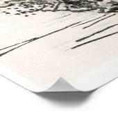 Baum vor dem Hintergrund des Wassers von Kōno Bair Poster (Ecke)