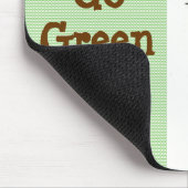 Baum wachsen - Grün gehen Mousepad (Ecke)