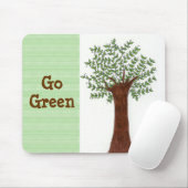 Baum wachsen - Grün gehen Mousepad (Mit Mouse)