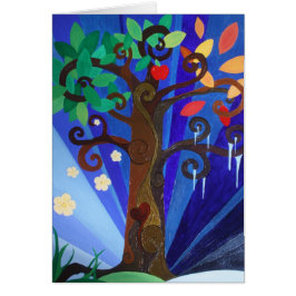 Baum während aller Jahreszeiten