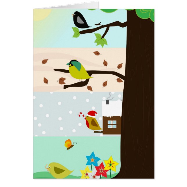 Baum während der vier Jahreszeiten (Vorne)