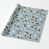 Baum-Wanderercoonhound-Packpapier Geschenkpapier (Ungerollt)