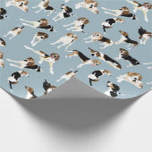 Baum-Wanderercoonhound-Packpapier Geschenkpapier (Ecke)