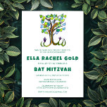 Baum Wasser Wasserfarbe Custom Bar Bat Mitzvah Einladung<br><div class="desc">Perfekte Karte, um eine Fledermausmitzvah, Bar mitzvah oder andere jüdische Feier anzukündigen! Handgemachte Kunst für Sie. Vollständig anpassbar! Klicken Sie auf "Personalisieren" oben, um den Text zu bearbeiten. Klicken Sie auf "Bearbeiten mit dem Design-Tool", um die Schriftart, Farben und Platzierungen anzupassen und das Design auf der Rückseite zu löschen, wenn...</div>