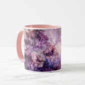 Baum Winter Wonderland Rosa Lila Kunst Tasse Cup (Vorderseite Links)